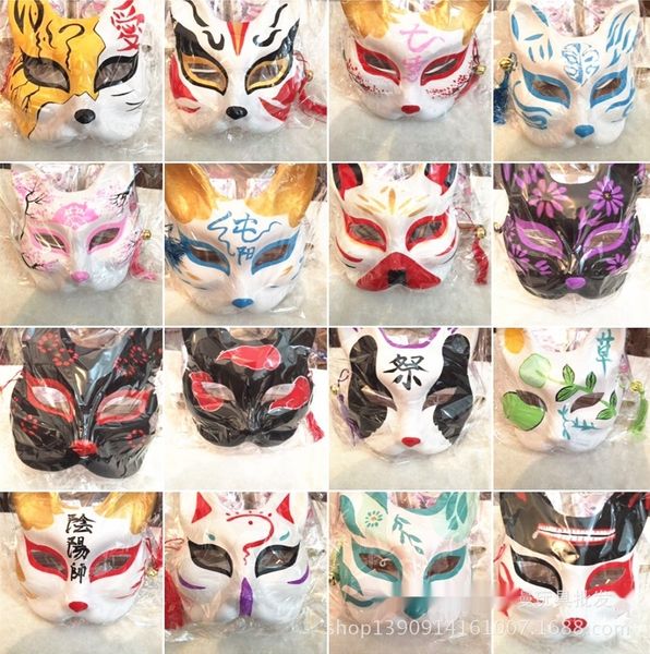 

dw0x9 200 hand drawn cat dong cos fox mask hand-painted clothing animation supplies fu office cultural and m atmosphere decoration man educa