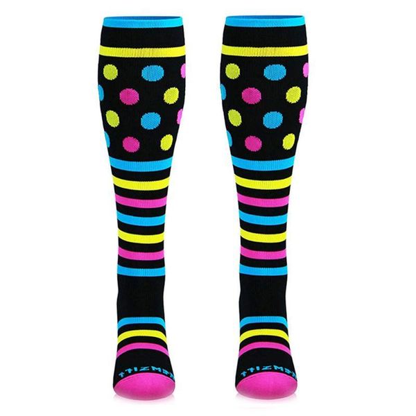 

sports socks leg support stretch nylon socks performance sports running, Black