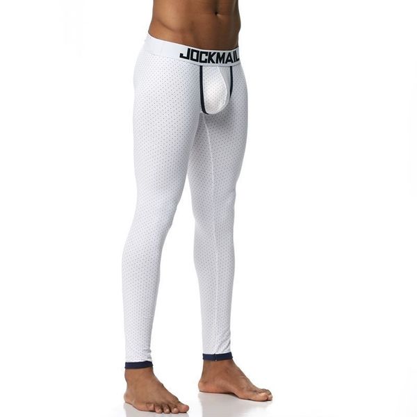 Bottoms do sono dos homens Pijamas Calças de cueca térmica Sleepwear Long Johns Masculino Algodão Casa Wear Bulge Penis Bolsa Hombre Calças Hobre 20125