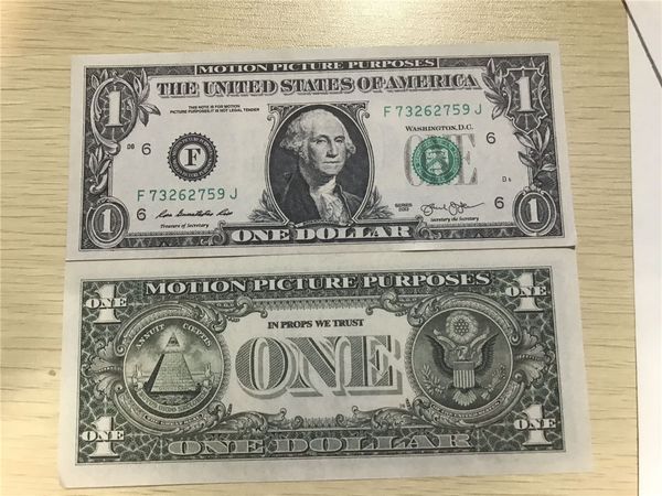 

most realistic prop money us kids play toy or family game paper copy banknote 100pcs/pack toy