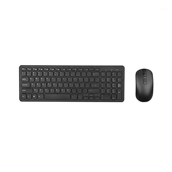 

2.4g optical wireless keyboard mouse kit wireless mouse usb receiver combo for pc lapportable ultra thin office suit1
