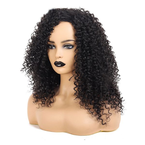 

curly human hair wig 13x6 curly front wig remy hd transparent frontal wigs alipop front human hair wigs for women, Black