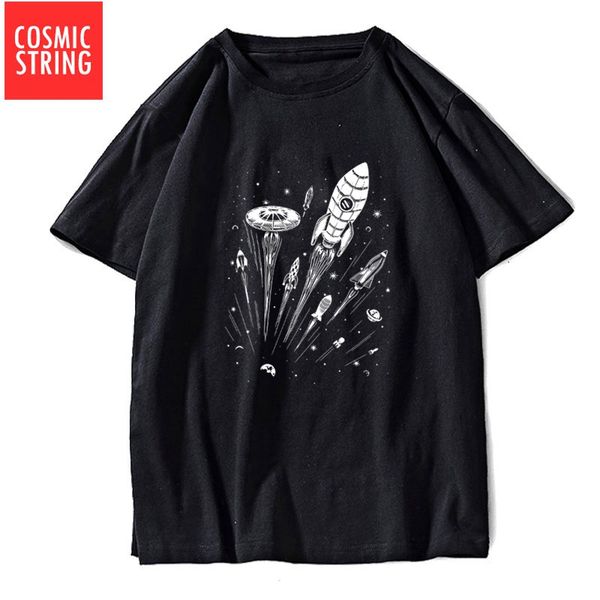

cosmic string o neck space print casual loose cool tshirt o neck male s sport hooded sweatshirt hoodie men t shirt