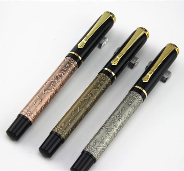 

baoer 507 golden xubeihong "the eight horses" medium nib fountain pen1