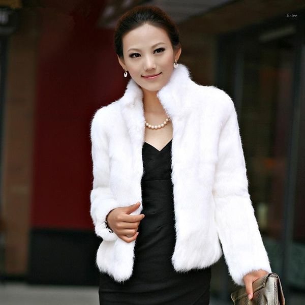 

winter womens luxury fur coat thick warm faux fur jacket long sleeve ladies fluffy coat white black female outerwear a41