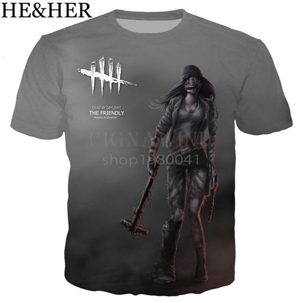 

new game dead by daylight 3d print shirts anime hippie humor men clothing