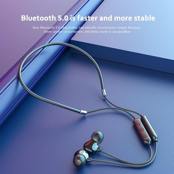 

magnetic wireless bluetooth 5.0 stereo headset earphone in-ear earbuds headphone comfort-fit: ergonomic super-stereo sound