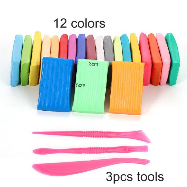 

36color light soft clay diy toys children educational air dry polymer plasticine safe colorful light clay toy gift to kids h sqclxy, Silver