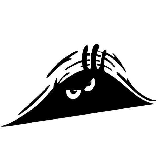 

funny cute peeking monster car body styling sticker removable waterproof