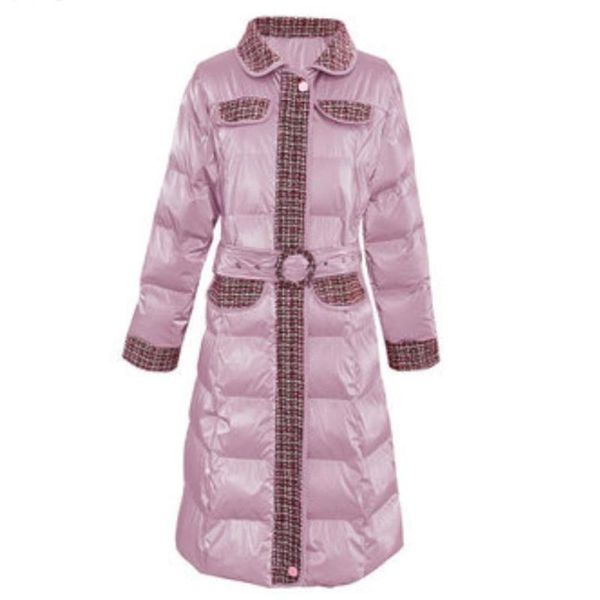 

winter new women small fragrance stitching cotton padded jacket fashion temperament parkas, Black