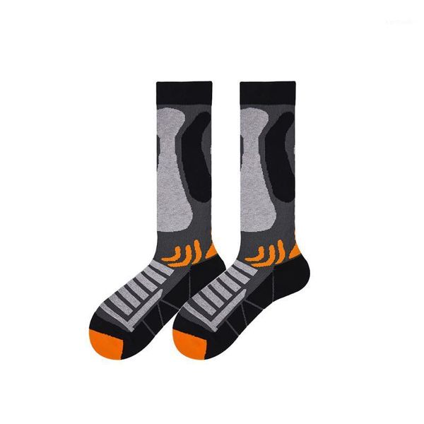 

sports socks ski thick cotton snowboard cycling skiing soccer warm thicker thermosocks, Black