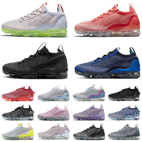 

brand discount fly knit 2021 flynit-2020 running shoes for mens day to night lilac oreo triple black speckled team red men women designer sn