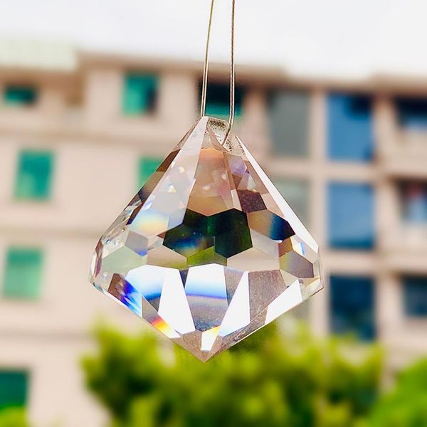 

2 5pcs 35mm clear ice rock diamond crystals gems for diy craft garland chandelier lamp ceiling event wedding arts decor h jllyje