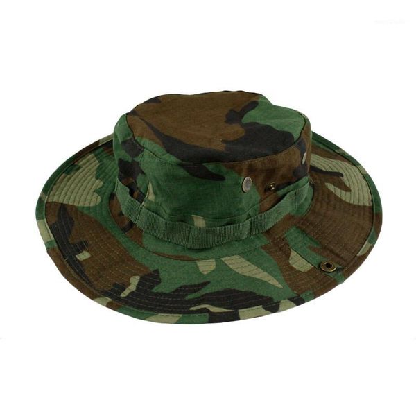 

outdoor sports camouflage hat army tactical bonnie hat hunting round-brimmed sun bonnet outdoor camping cap1, Black;white