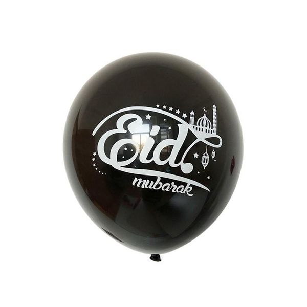 

12шт золото серебро ид мубарак латексный balloon ид аль фитр украшение малый байрам воздушный шар хадж мубарак надувные игрушки партия qylvs