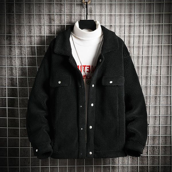 

2021 cotton quilted men's autumn thin new winter pure padded clothes fashion male youth wear 2k47, Black