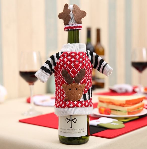 

mj566 elk red set set christmas bar supplies wine bottle table home bar dining bag wine bottle decorative champagne 8cdzk