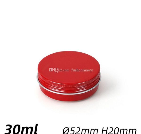 

30ml/60ml aluminum round lip balm tin storage jar containers with screw cap for lip balm, cosmetic, jllcti eatout
