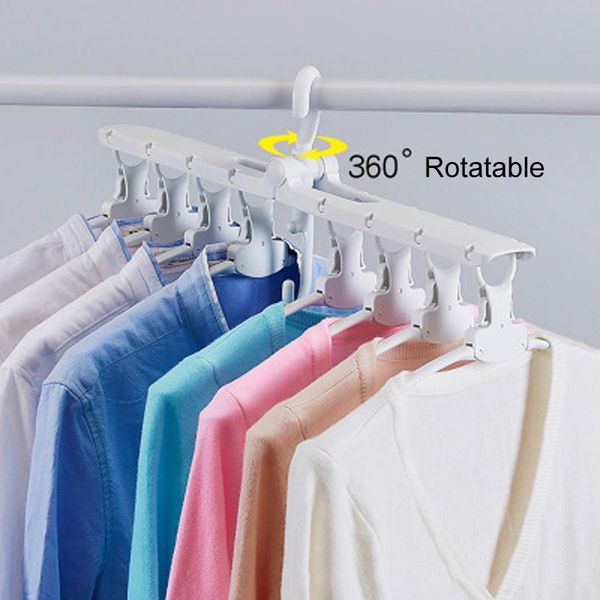 

multifunctional wardrobe magic hanger foldable clothes storage hangers household multi-layer 360 degree rotation drying racks dh1029 t03