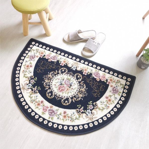 

european new product carpet semi-circular entrance bedroom door stepping bathroom and bathroom absorbent non-slip mat