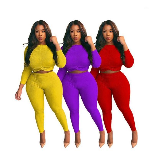 

plus size 2 piece set women solid color outfits crop set oversized two piece and pant fall clothes winter1, Gray