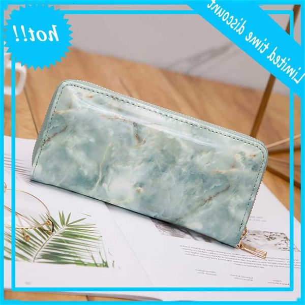 

2019 fashion women portfolios simple rits wallets marble cartridge long section connection wallet soft pu leather phone money bag, Red;black