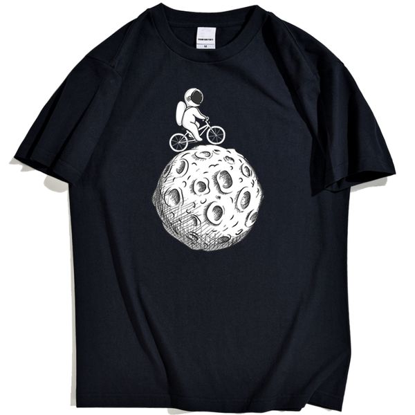 

cycling around the moon male funny cartoon pattern fashion for male harajuku breathable man sport hooded sweatshirt hoodie t shirt