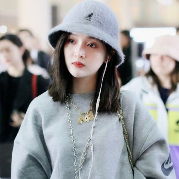 

au49 cap beanies hat wool kangaroo knitted kid pom caps elk santa hats baby winter warm outdoor christmas xmas child knitting pom sea shippi