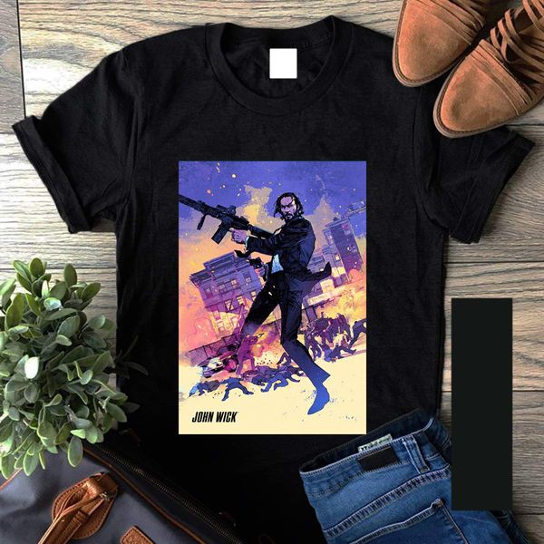 

john wick giclee poster christmas cool designs selling summer short sleeves sport hooded sweatshirt hoodie t shirt
