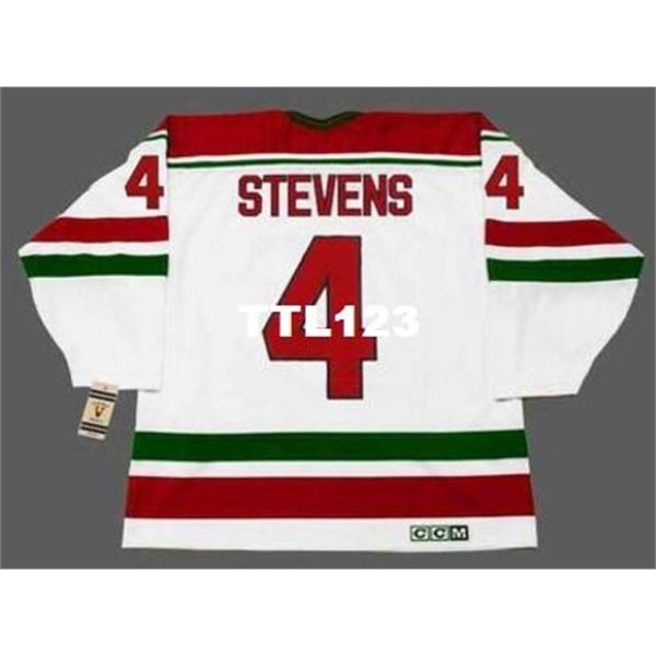 

mens #4 scott stevens new jersey devils 1991 ccm vintage retro home hockey jersey or custom any name or number retro jersey, Black