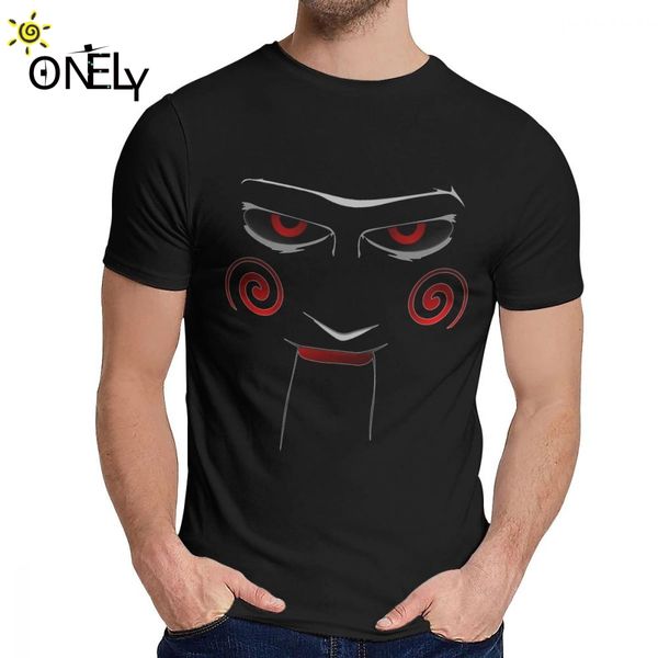 

male t shirt jigsaw a horror film saw john kramer anime classic round neck retro t-shirt sport hooded sweatshirt hoodie