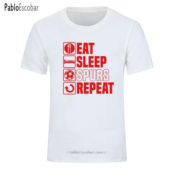 

new men short sleeve teeshirt summer eat sleep spurs funny fathers day birthday gift brand 4xl 5xl hoodie designers t shirts sweatshirt