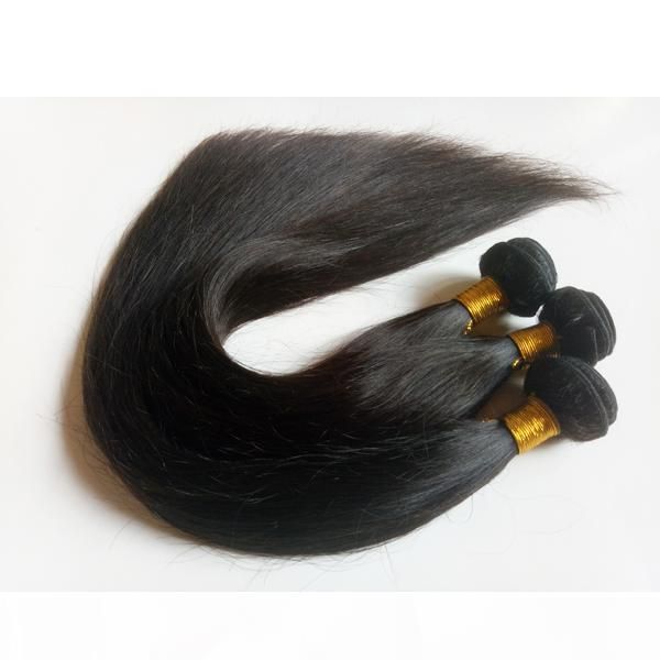 

full cuticle aligned unprocessed brazilian virgin hair weft 8-28inch mink indian remy human hair extensions long lifetime, Black