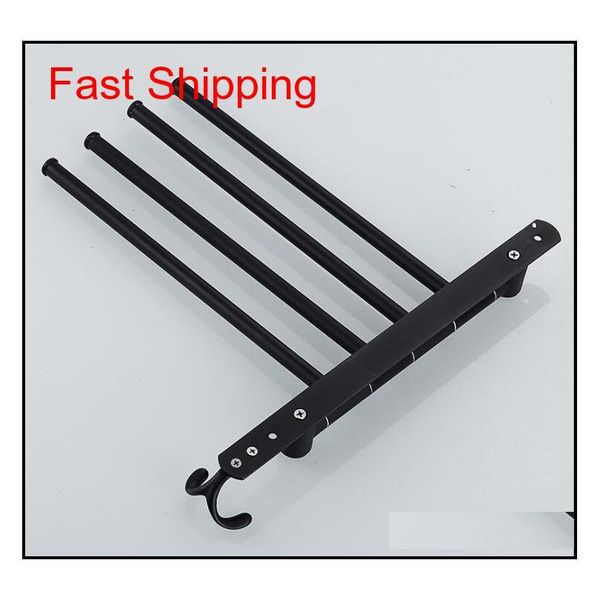 

stainless steel black finish swing out towel bar folding arm swivel hanger holder folding movable bat qylxct sports2010