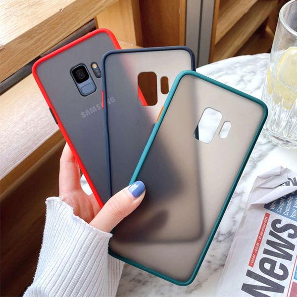 

samsung s9 mobile phone case galaxy s9 10 protective cover silica gel s8 package s8 + anti falling liquid frosting soft edge plus4fre
