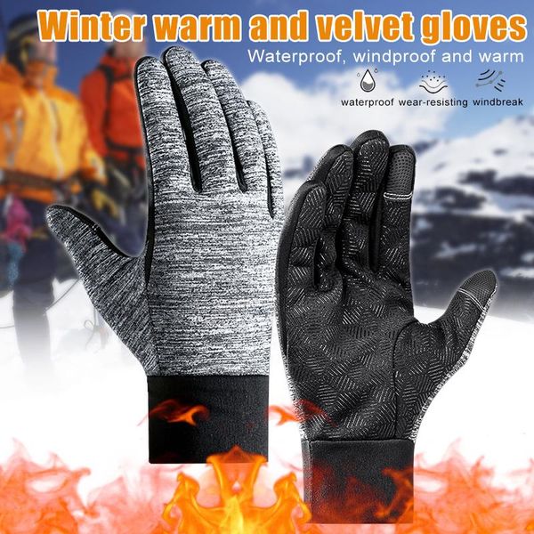 

waterproof gloves full finger screentouch for men women outdoor sport winter windproof ya88