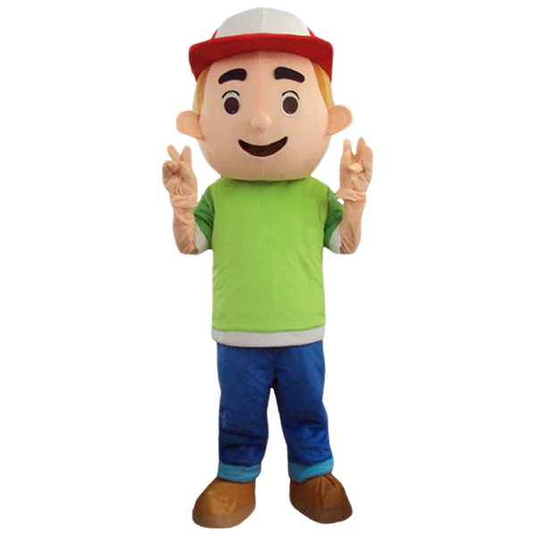 

mascot costumes boy mascot costume cute animal costume cartoon character costume business mascot party halloween, Red;yellow