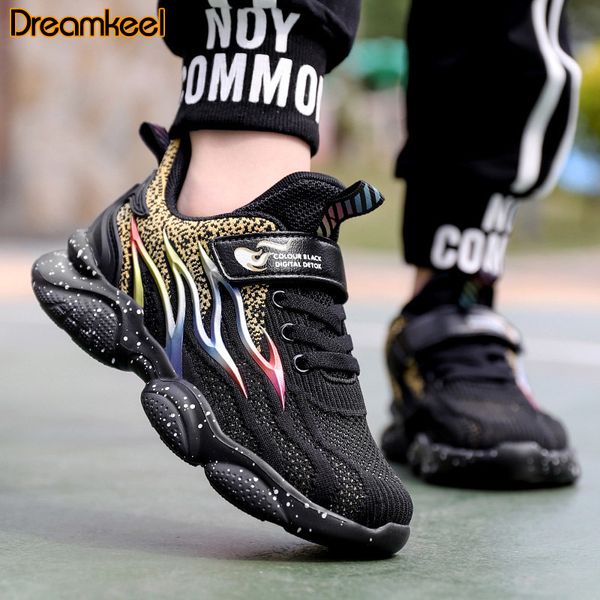 

2020 basket sneakers breathable summer outdoor sport trainers children walking for boys kids running shoes y, Black