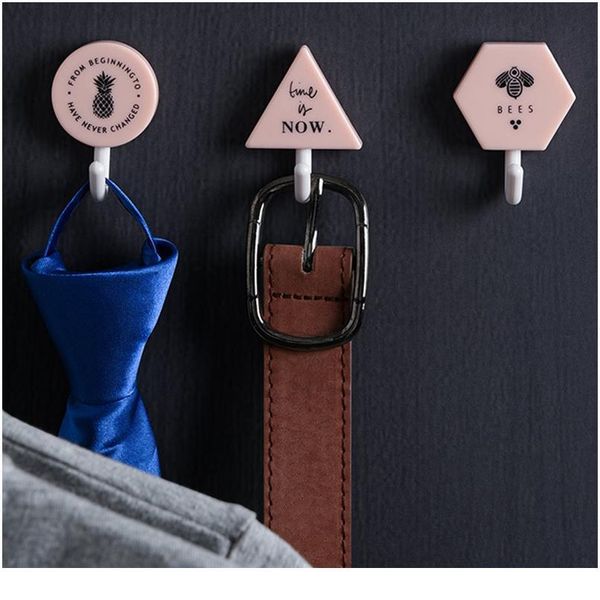 

10pcs solid color punching door without trace nail small hook clothes hook mounted wall hook wall hooks decorativ bbyajv