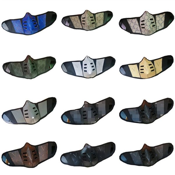 

women leather pu face men masks covers dustproof face mask fashion mouth cover washable outdoor sports protectivebab6xdr