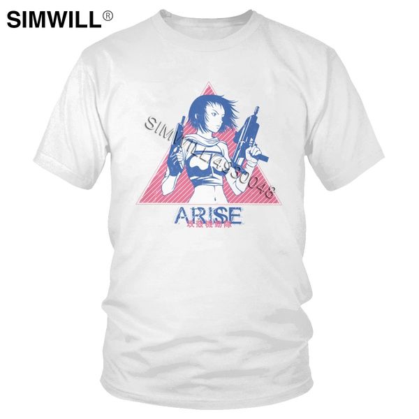 

sport classicvintage ghost in the shell tshirt short sleeve motoko kusanagi major japan gits tee anime manga arise graphic t shirt