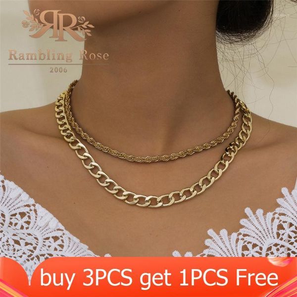 

double layers hithop necklace for women punk rock luxury gold color new fashion charm collar choker chain necklaces jewelry gift1, Silver