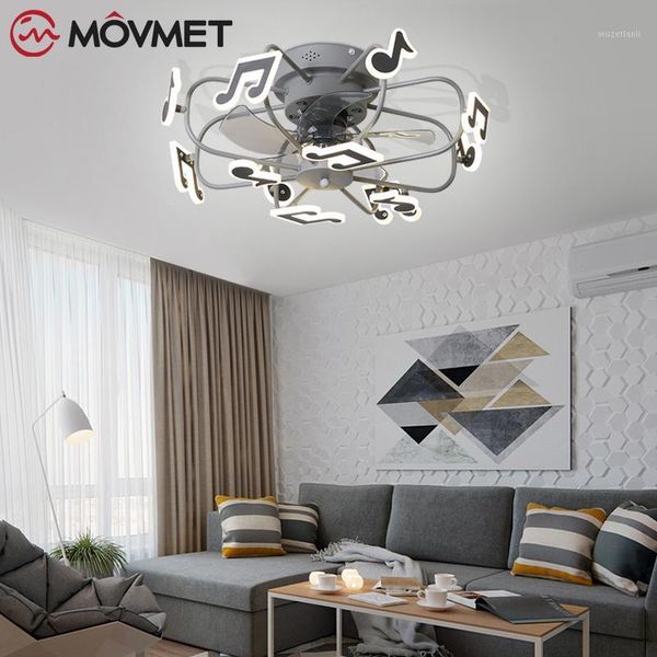 

new nordic fan lights frequency conversion chandelier with remote control for home bedroom restaurant1