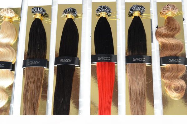 

xcsunny 18 20 inch hair extensions nail tip ombre malaysian virgin human hair 100g=100s ombre hair extensions black dark brown