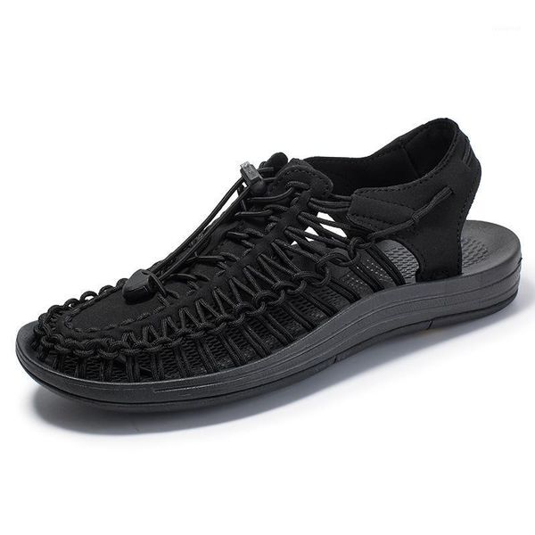 

comfortable outdoor non-slip men casual shoes summer light breathable trend men sandals fashion new men's beach shoes zapatos1, Black