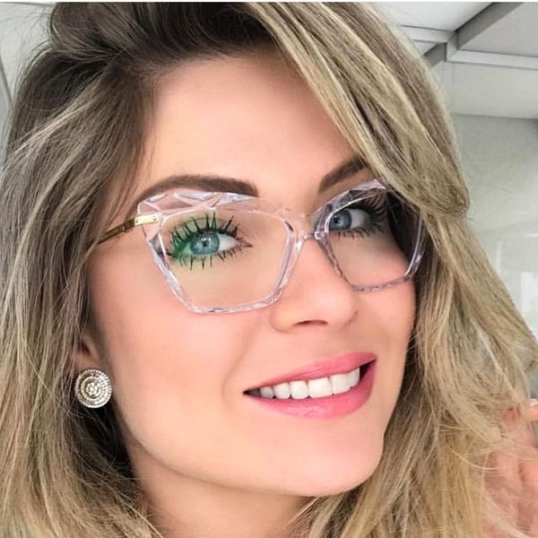

2020 crystal square eyeglasses for women fashion trending style brand design reading glasses eyewear