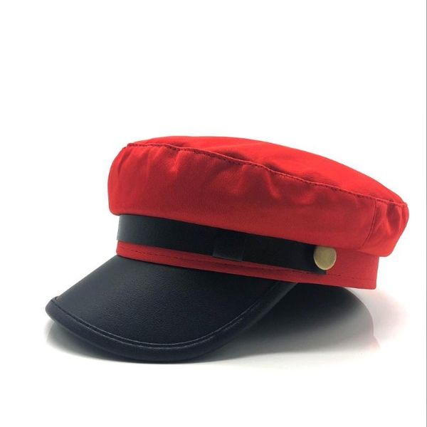 

sboy hats 2021 red black flat navy hat cap women men fashion berets street style beret caps brand spaper, Blue;gray