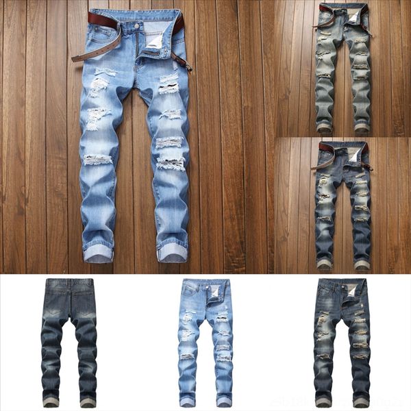 

ruxvz hole fall new fashion menwhite s jeanss hole decoration designersize jeans mens men man designer, Black