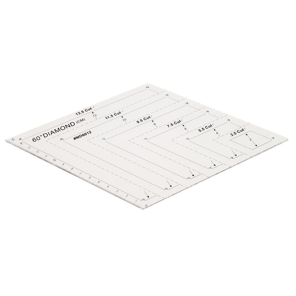 

13.5 cut 60 degree diamond rhombus template quilting ruler for diy patchwork