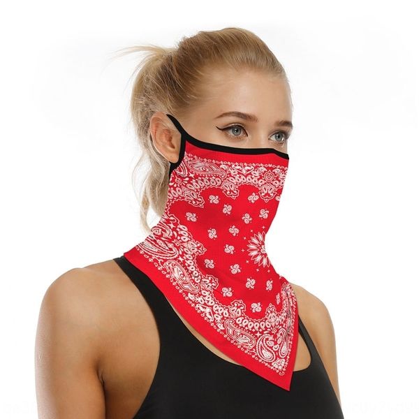 

sun-proof triangle scarf towel mask 5mznd riding ice silk dust-proof outdoor ear-hanging faprotecting mouth sports insec